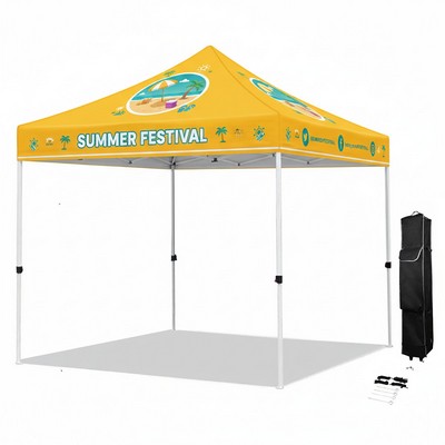 10' Pop Up Tent 600D Polyester With Vented Canopy