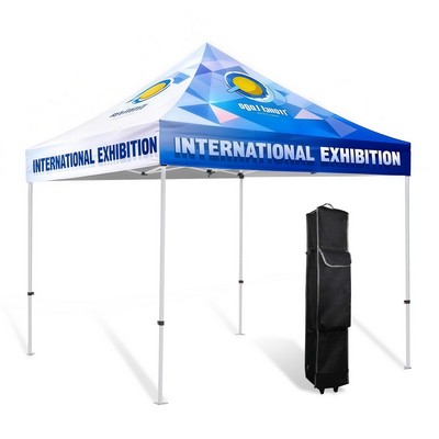 10' Hex Aluminum Frame w/ Custom Printed Canopy